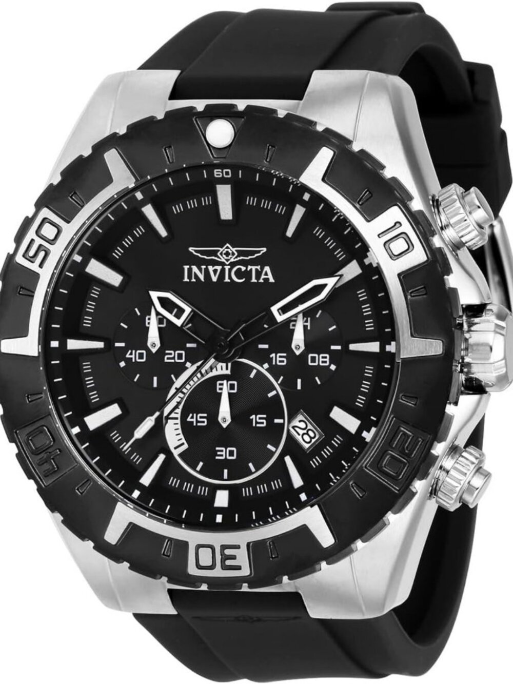 Stylish Men's Chronograph Watch - Water Resistant, Date Function, Sporty Design